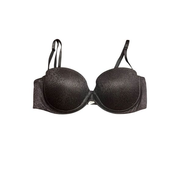Wonderbra 38C black push up sexy bra underwire bombshell uplift - Picture 1 of 4